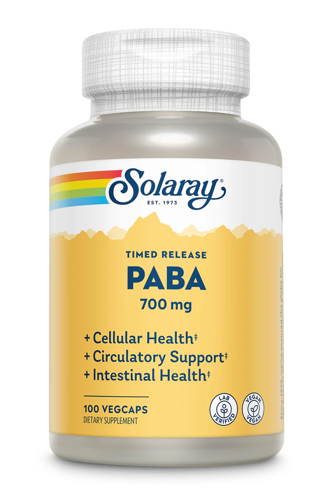 Solaray PABA Timed Release -- 700 mg - 100 VegCaps