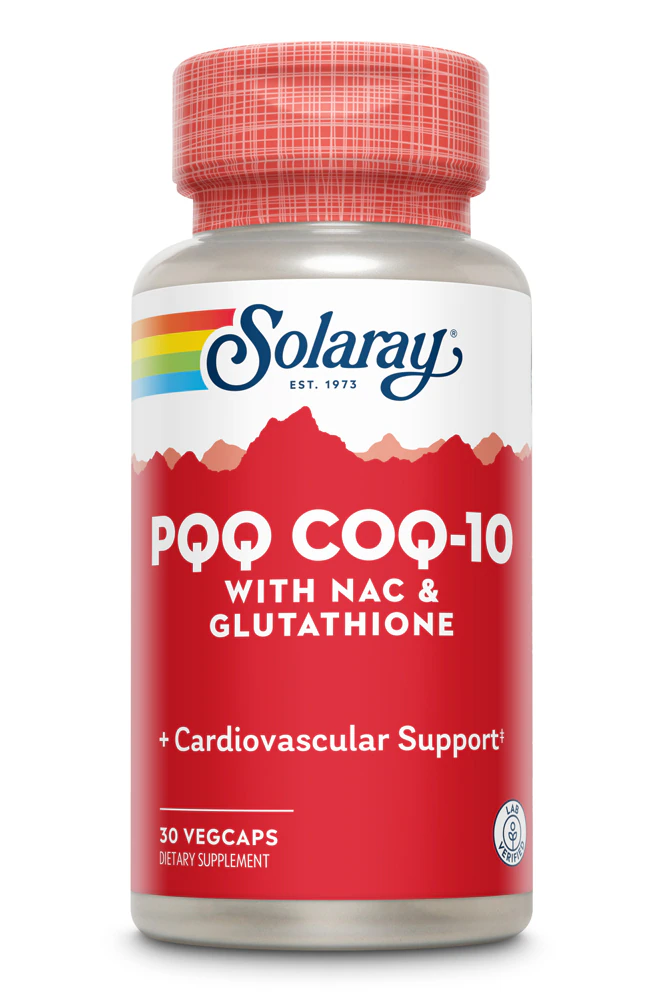 Solaray PQQ & CoQ-10 with NAC & Glutathione -- 30 VegCaps