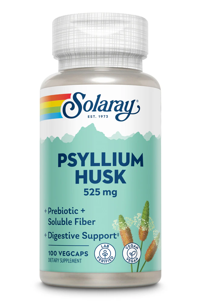 Solaray Psyllium Husk -- 525 mg - 100 Capsules