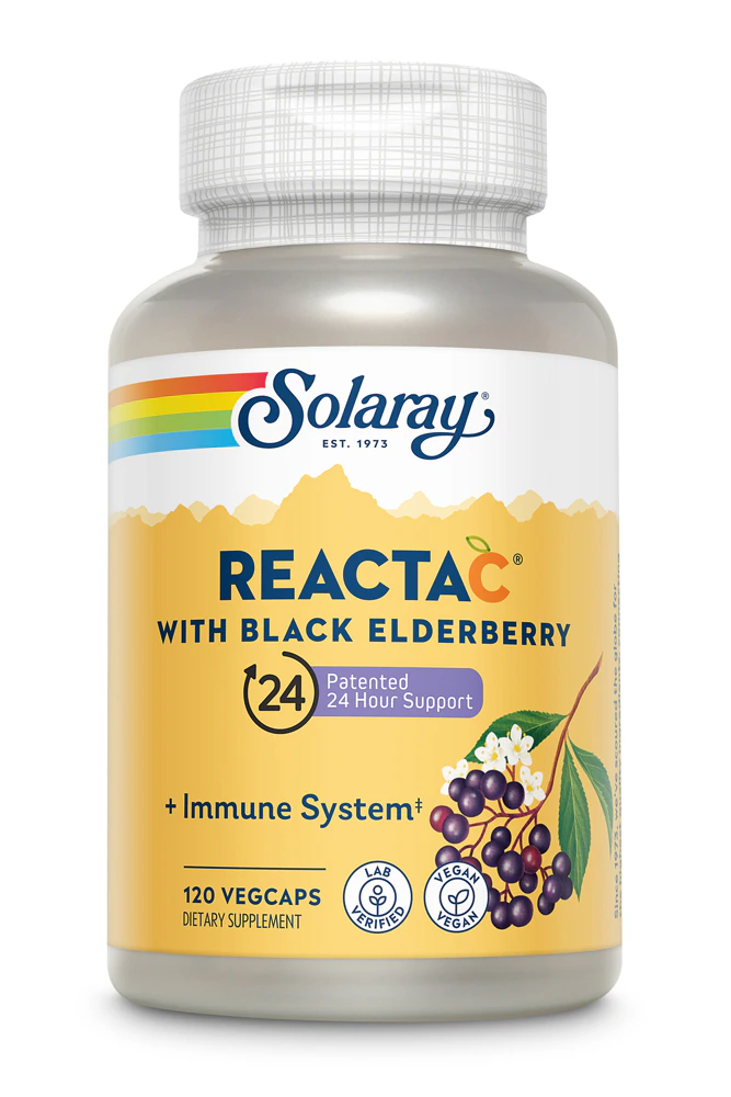 Solaray Reacta-C? with Black Elderberry -- 120 VegCaps