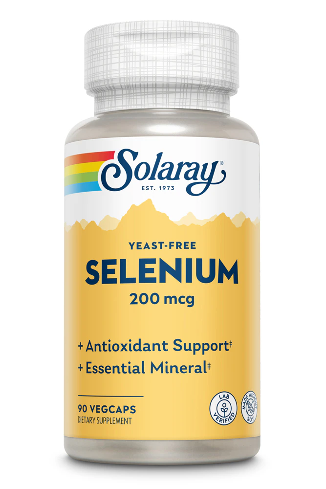 Solaray Selenium -- 200 mcg - 90 VegCaps