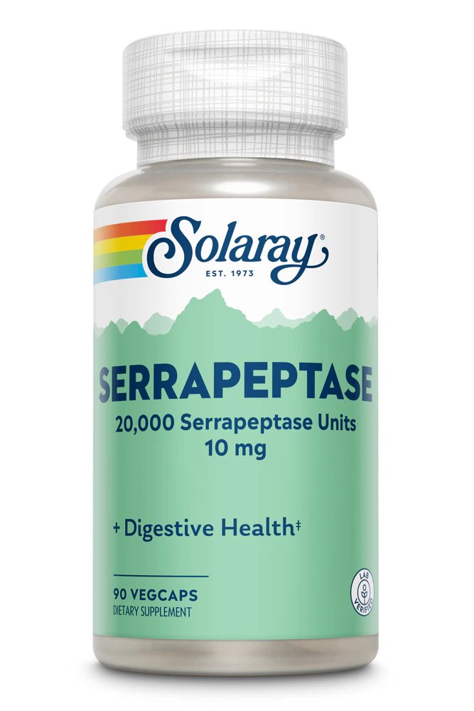 Solaray Serrapeptase -- 10 mg - 90 VegCaps