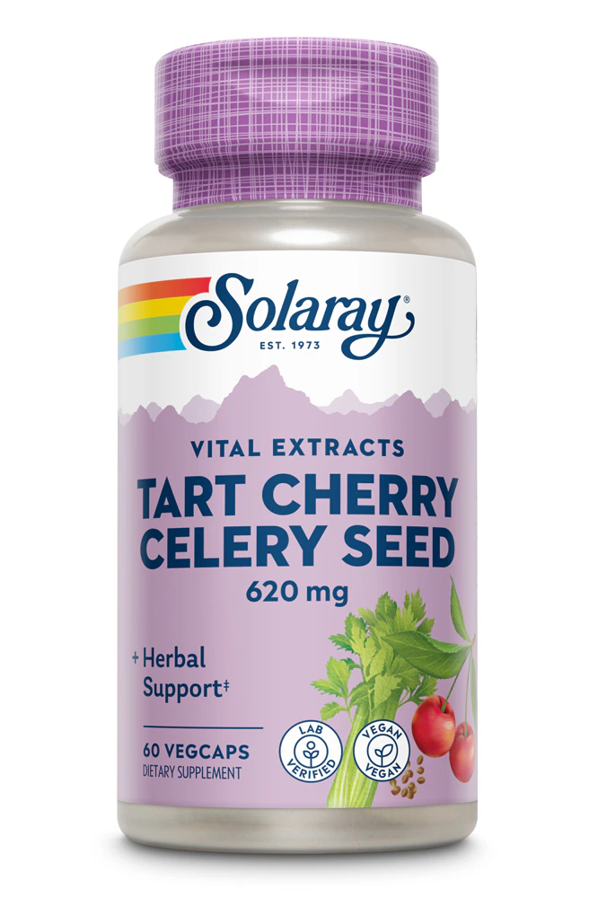 Solaray Tart Cherry Celery Seed -- 620 mg - 60 VegCaps