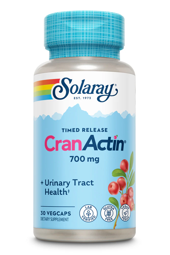 Solaray Timed Release CranActin -- 30 VegCaps