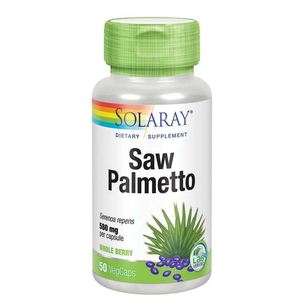 Solaray True Herbs Saw Palmetto -- 580 mg - 50 VegCaps