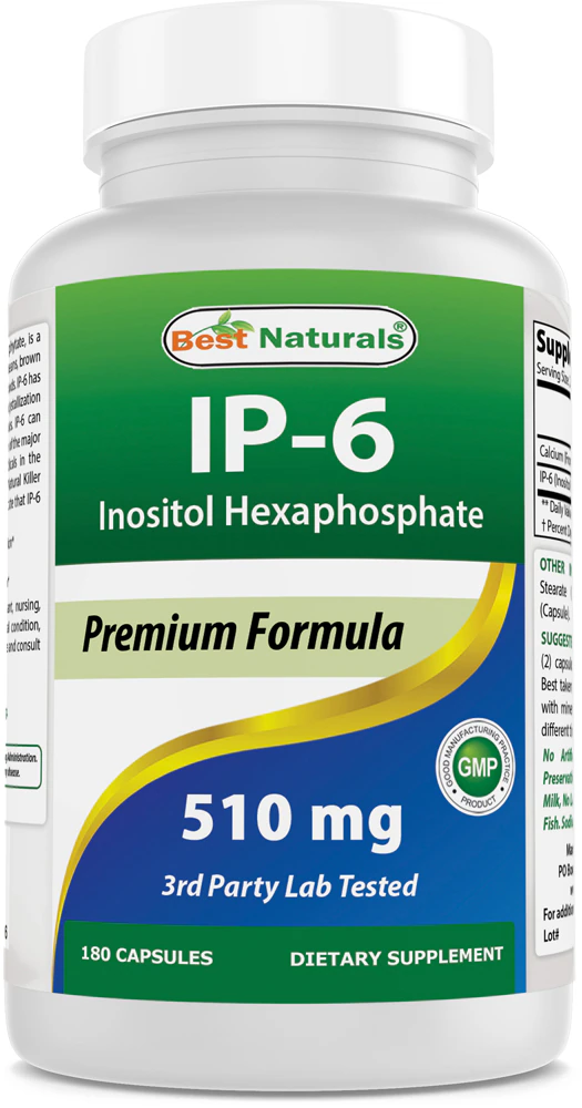 Best Naturals IP-6 Inositol Hexaphosphate -- 510 mg - 180 Capsules