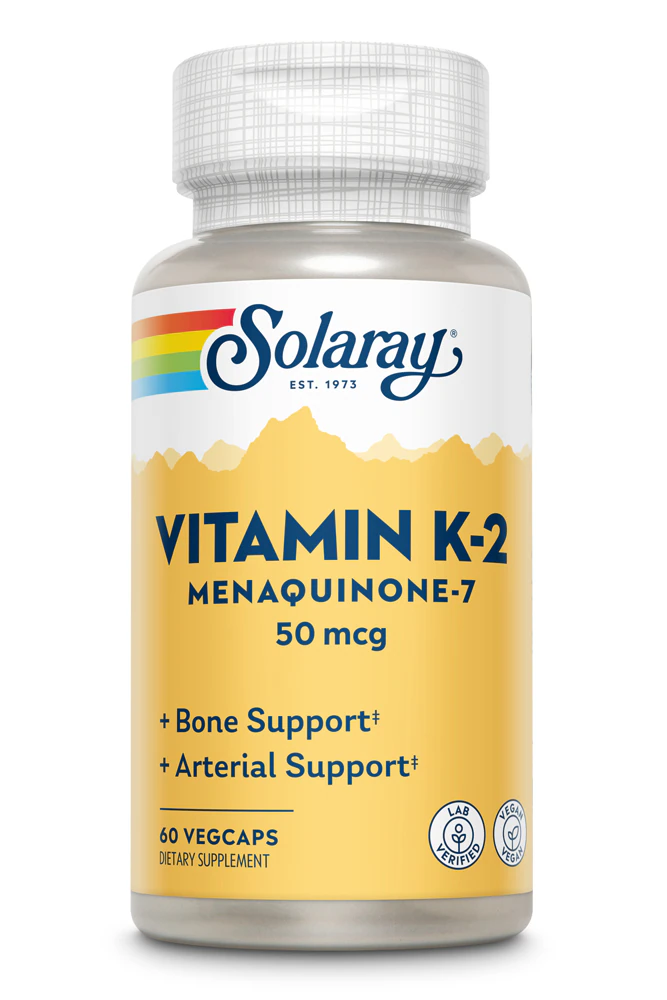 Solaray Vitamin K-2 Menaquinone-7 -- 50 mcg - 60 VegCaps