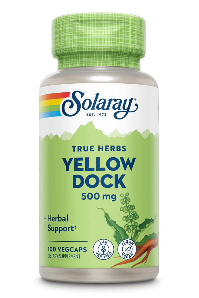 Solaray Yellow Dock -- 500 mg - 100 Capsules