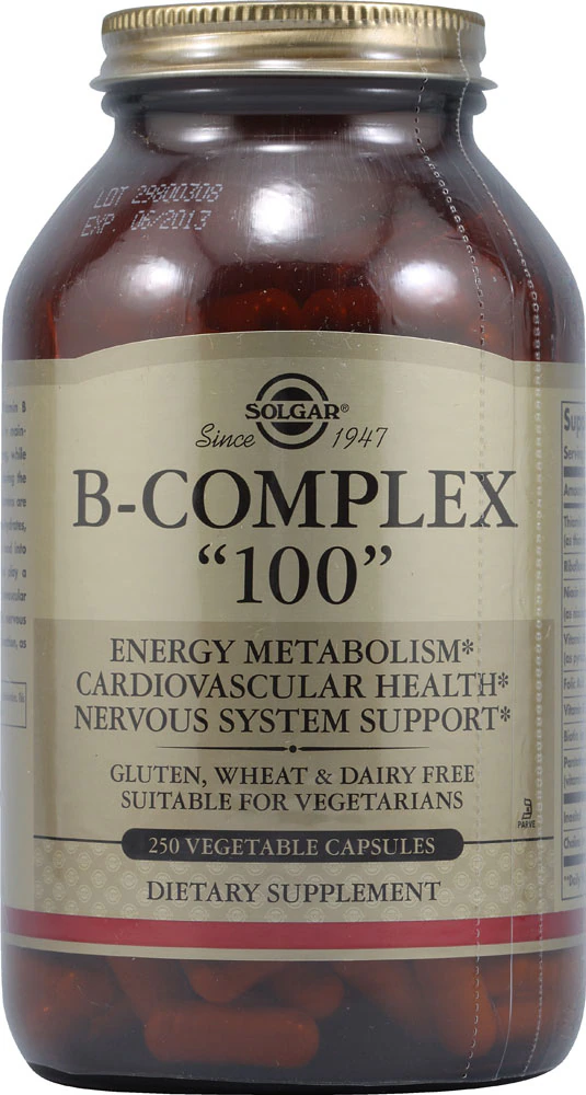 Solgar B-Complex 100 -- 250 Vegetable Capsules