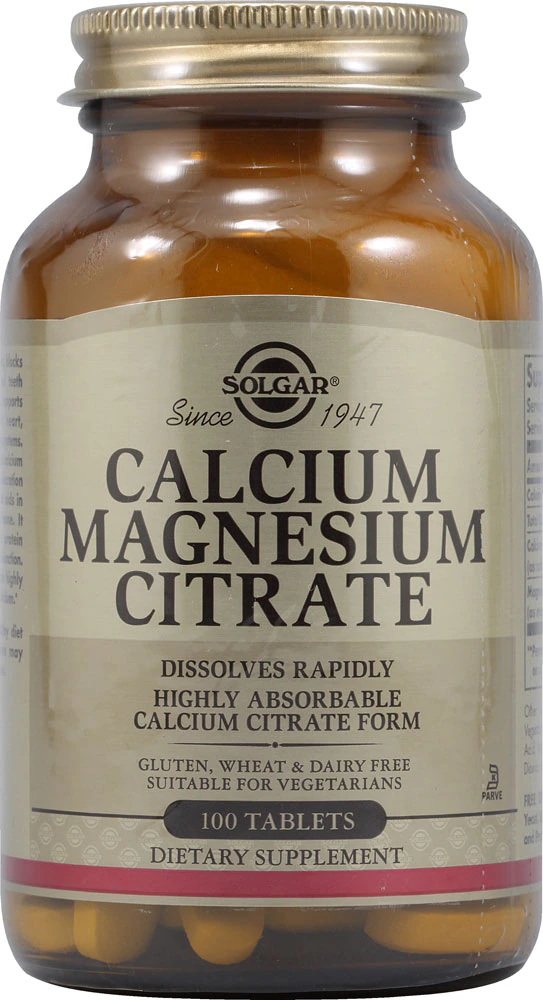 Solgar Calcium Magnesium Citrate -- 100 Tablets