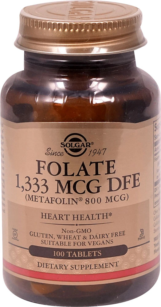 Solgar Folate -- 1333 mcg DFE - 100 Tablets