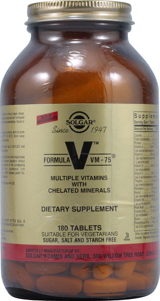 Solgar Formula VM-75? -- 180 Tablets