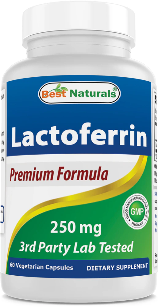 Best Naturals Lactoferrin -- 250 mg - 60 Veggie Caps