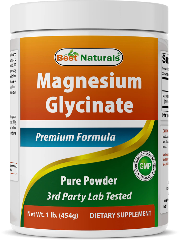 Best Naturals Magnesium Glycinate Pure Powder -- 90 mg - 1 lb