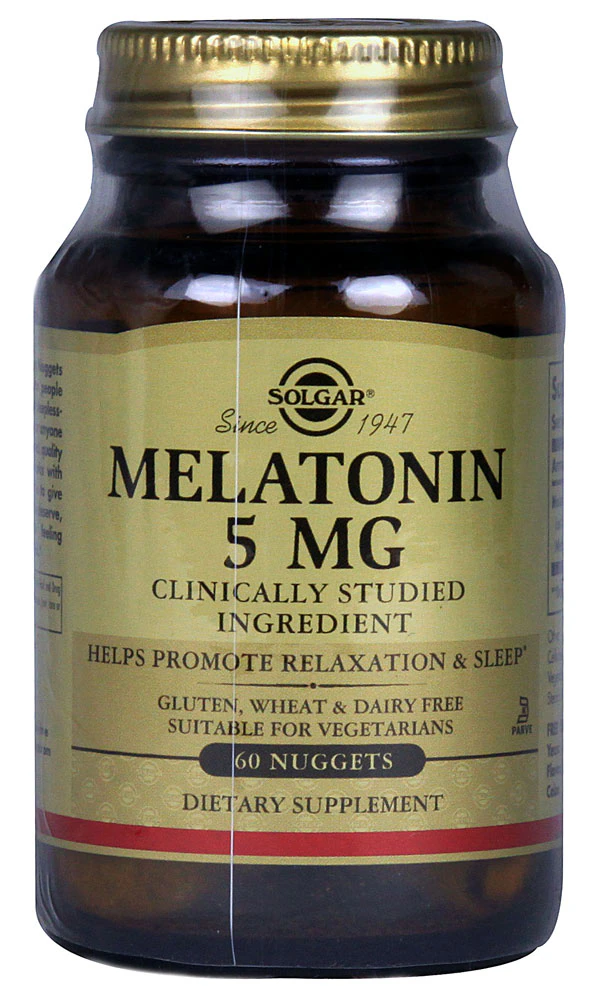 Solgar Melatonin -- 5 mg - 60 Nuggets