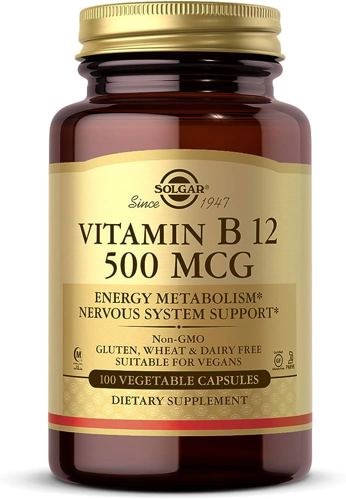 Solgar Vitamin B12 -- 500 mcg - 100 Vegetable Capsules