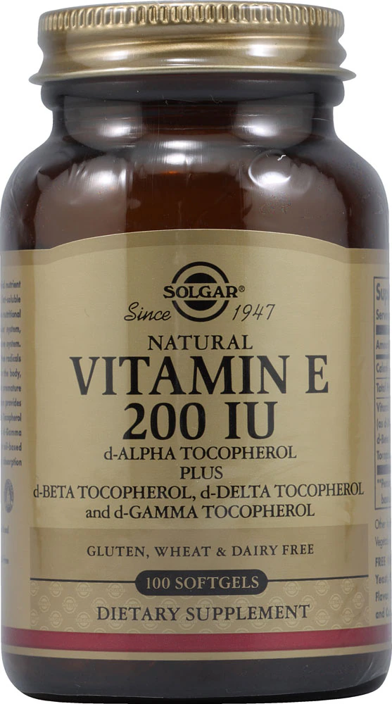 Solgar Vitamin E Complex -- 200 IU - 100 Softgels