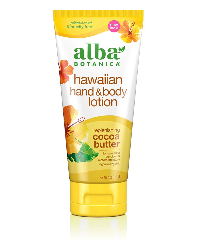 Alba Botanica Hawaiian Hand & Body Lotion Cocoa Butter -- 6 oz