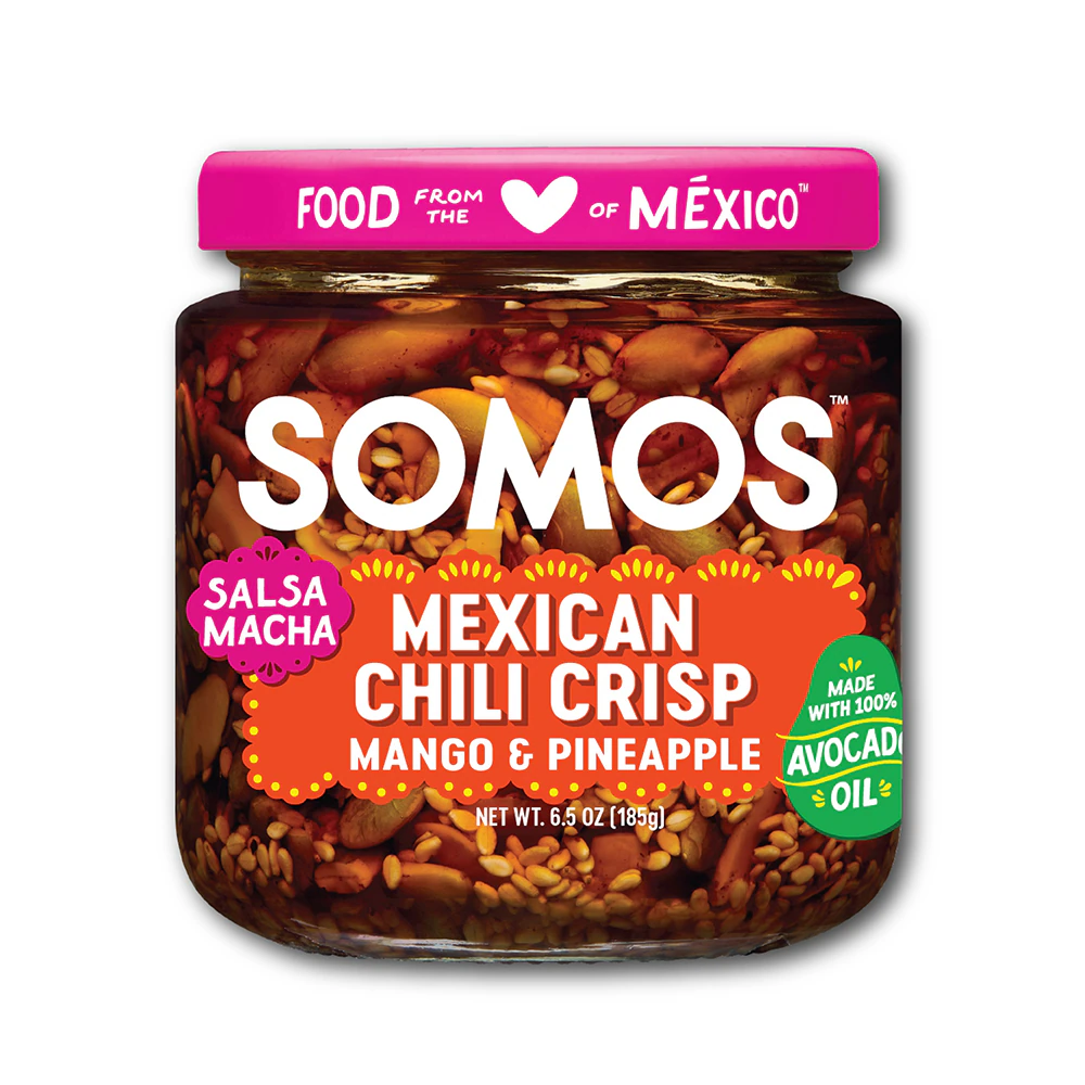 SOMOS Salsa Macha Mexican Chili Crisp Mango & Pineapple -- 6.5 oz