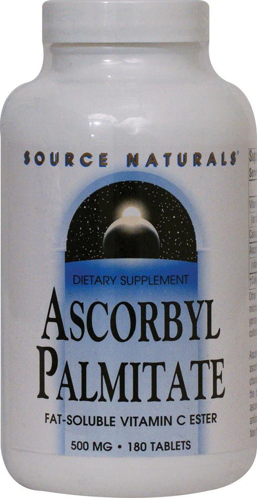 Source Naturals Ascorbyl Palmitate -- 500 mg - 180 Tablets
