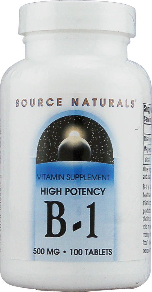 Source Naturals B-1 High Potency -- 500 mg - 100 Tablets