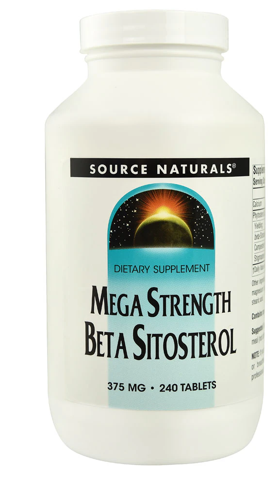Source Naturals Beta Sitosterol Mega Strength -- 375 mg - 240 Tablets