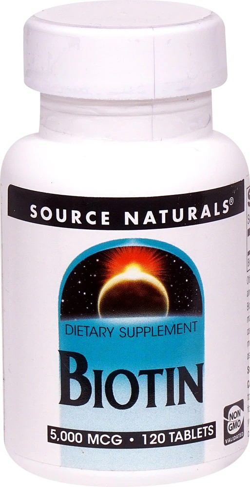 Source Naturals Biotin -- 5000 mcg - 120 Tablets