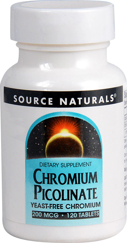 Source Naturals Chromium Picolinate -- 200 mcg - 120 Tablets