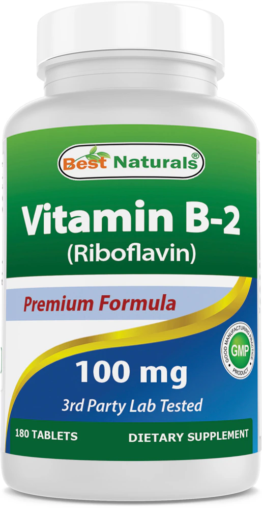Best Naturals Vitamin B-2 -- 100 mg - 180 Tablets