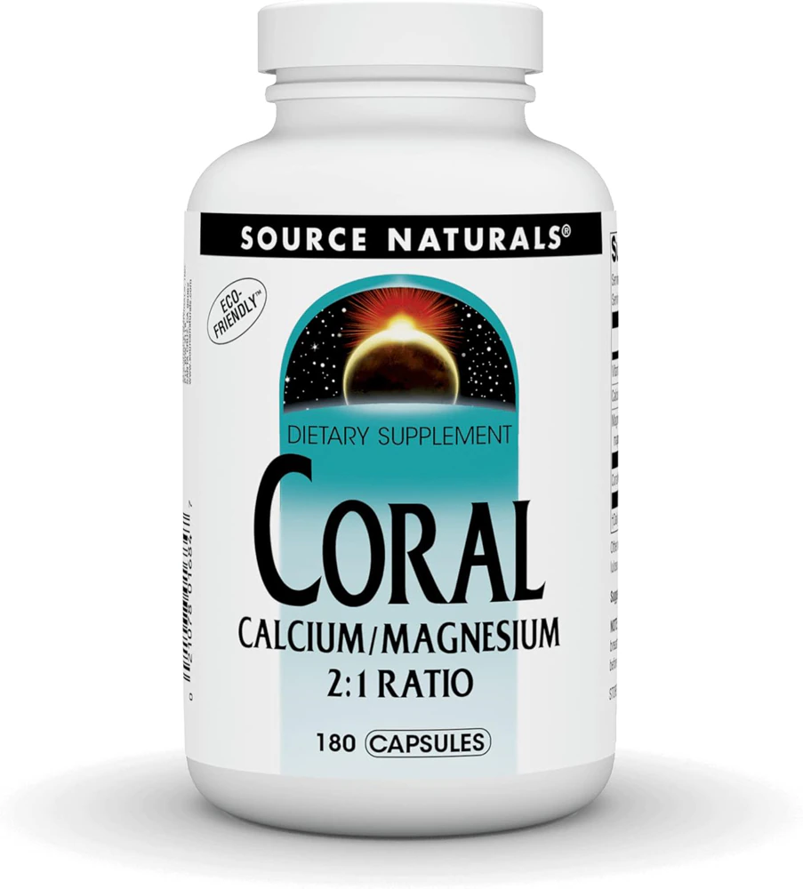Source Naturals Coral Calcium Magnesium -- 180 Tablets