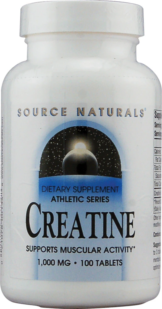Source Naturals Creatine -- 1000 mg - 100 Tablets