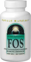 Source Naturals FOS -- 1000 mg - 200 Tablets
