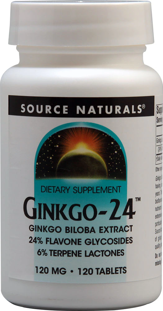 Source Naturals Ginkgo-24? -- 120 mg - 120 Tablets