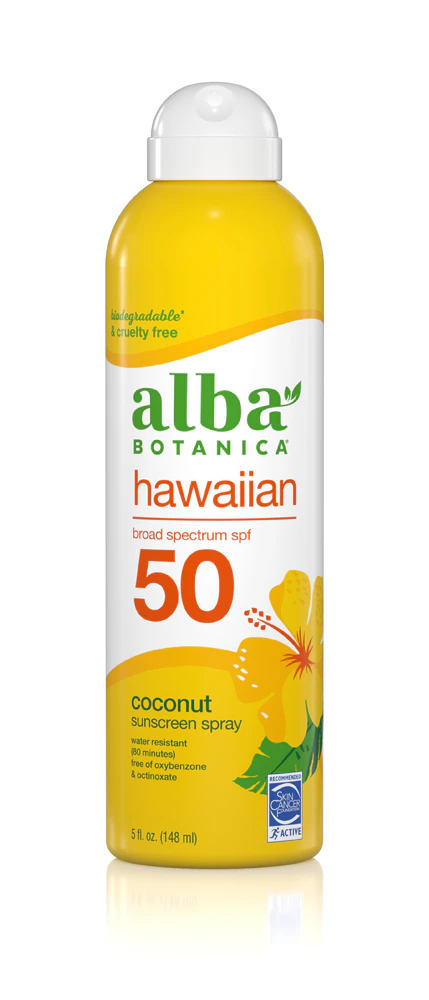 Alba Botanica Hawaiian Sunscreen Spray SPF 50 - Coconut -- 5 fl oz