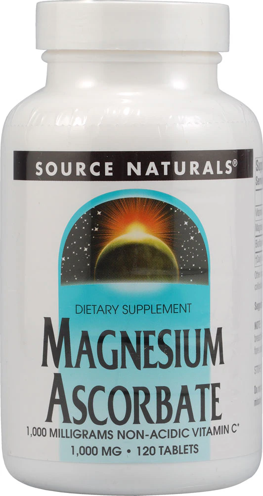 Source Naturals Magnesium Ascorbate -- 120 Tablets