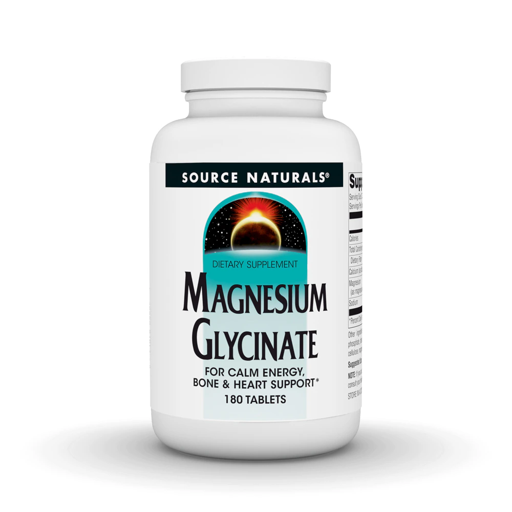 Source Naturals Magnesium Glycinate -- 180 Tablets
