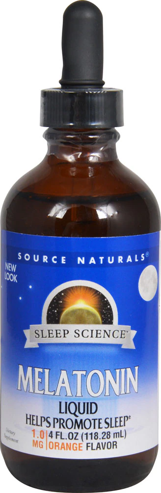Source Naturals Melatonin Sublingual Liquid Natural Orange -- 4 fl oz
