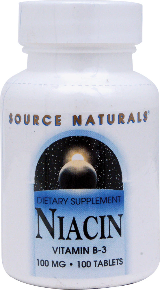 Source Naturals Niacin Vitamin B-3 -- 100 mg - 100 Tablets