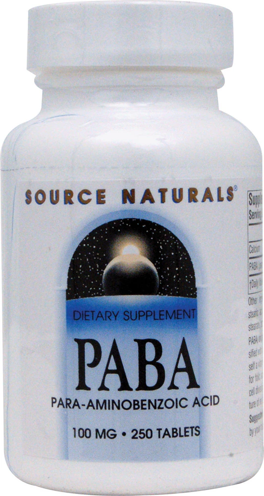 Source Naturals PABA -- 100 mg - 250 Tablets
