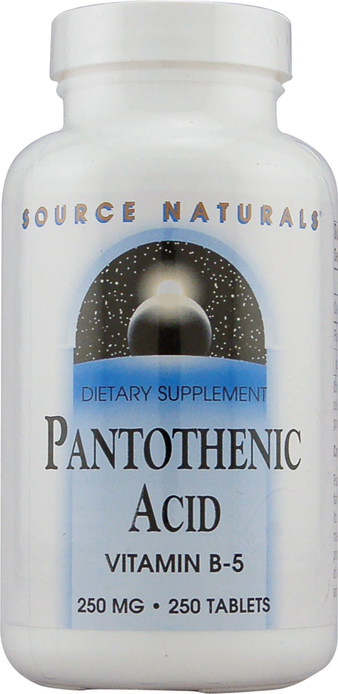 Source Naturals Pantothenic Acid Vitamin B-5 -- 250 mg - 250 Tablets