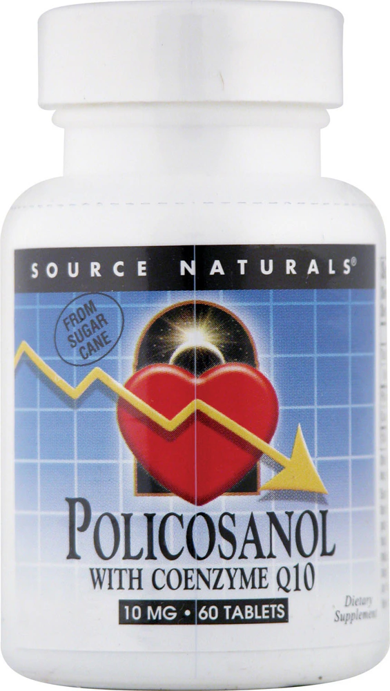 Source Naturals Policosanol with Coenzyme Q10 -- 10 mg - 60 Tablets