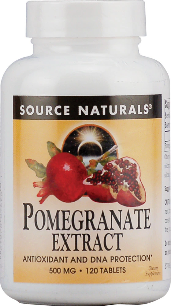 Source Naturals Pomegranate Extract -- 500 mg - 120 Tablets