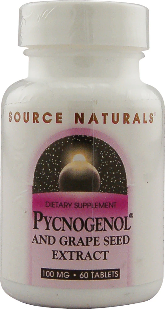 Source Naturals Pycnogenol? and Grape Seed Extract -- 100 mg - 60 Tablets