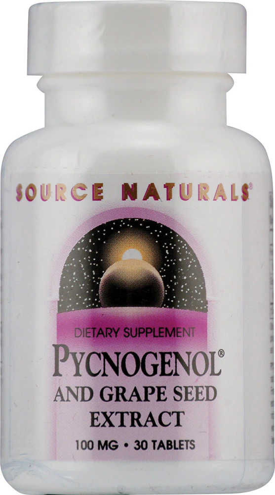 Source Naturals Pycnogenol and Grape Seed Extract -- 100 mg - 30 Tablets