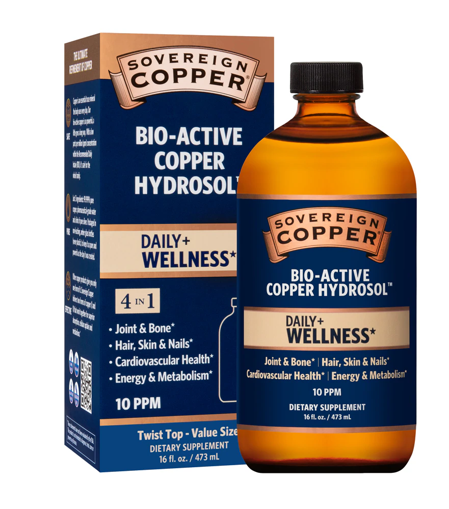 Sovereign Copper Bio-Active Copper Hydrosol Twist Top -- 10 ppm - 16 fl oz