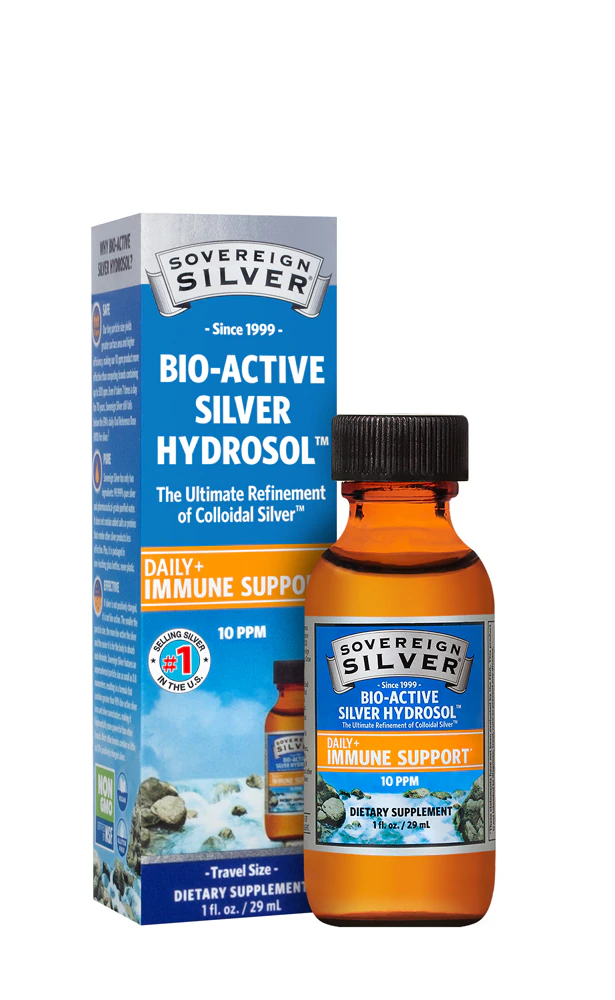 Sovereign Silver Bio-Active Silver Hydrosol Daily Plus Immune Support Screw Top -- 10 ppm - 1 fl oz