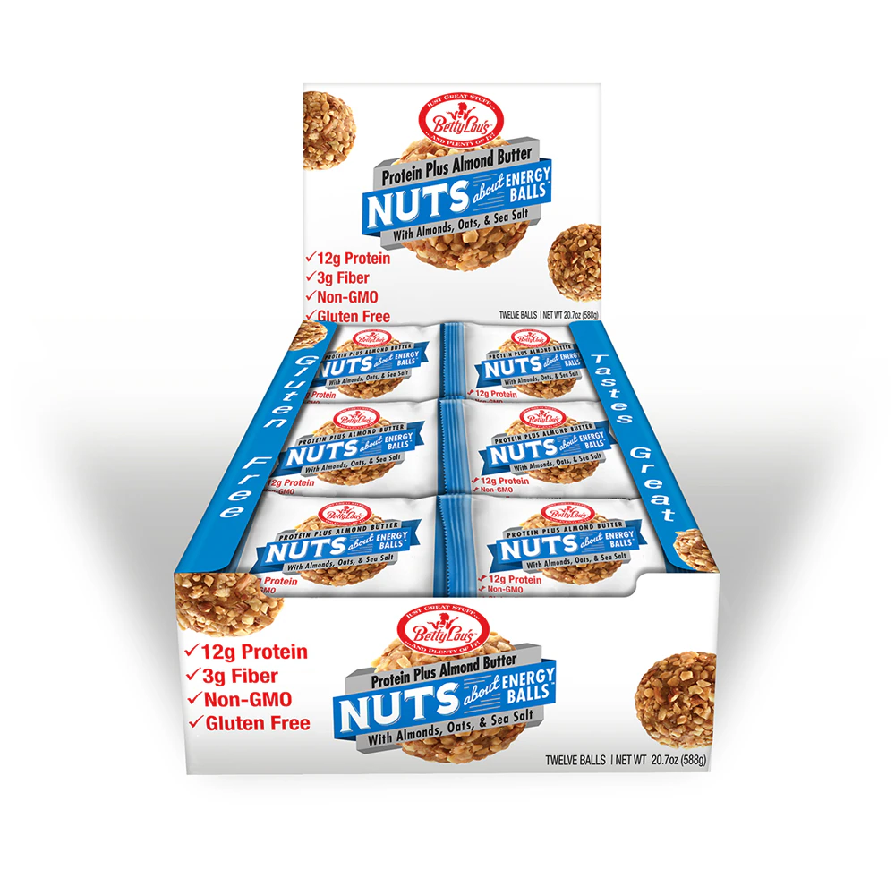 Betty Lou's Gluten Free Nuts About Energy Balls Protein Plus Almond Oats & Sea Salt -- 12 Balls