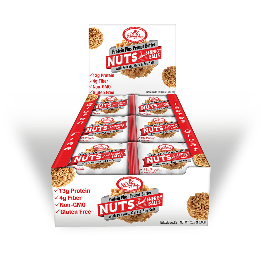 Betty Lou's Gluten Free Nuts about Energy Balls Protein Plus Peanut Butter -- 12 Balls