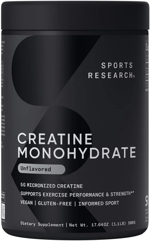 Sports Research Creatine Monohydrate - Informed Sport Certified -- 100 Servings -- 17.64 oz
