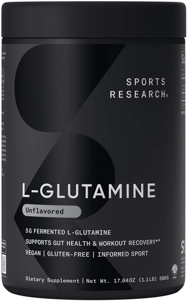 Sports Research L-Glutamine - Informed Sport Certified -- 100 Servings -- 17.64 oz